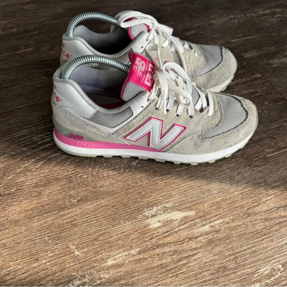New Balance Gray and Pink Women's Sneakers
